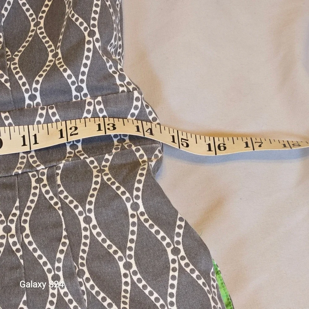 Robbie Bee Sleeveless Gray Dress - Women's Size 6 - Geometric Print‎ - Picture 6 of 7